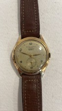 Vintage Record Watch Co Geneve Automatic Bumper Men's Plated Swiss Wristwatch