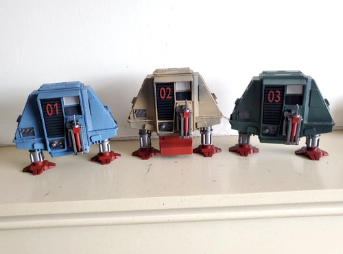Silent running drone robot - running,