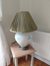 Jenny Worrall hand-blown glass Lamp (Iris) and John Lewis Silk Shade