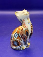 Royal Crown Derby Paperweight - Siamese Kitten - Gold Stopper