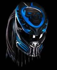 TOP PREDATOR HELMET CUSTOM BLUE SKULL ( DOT & ECE CERTIFIED )