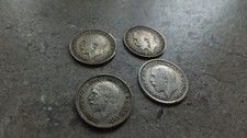 4 George V silver threepenny