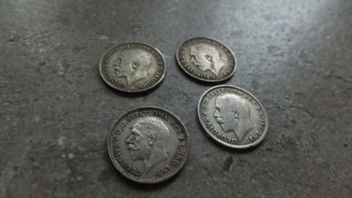 George silver threepenny - 4, v