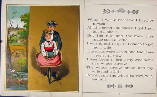 Original old antique - original, print