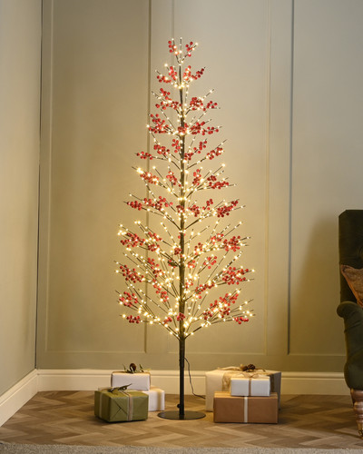 Red berry micro dot - dot, christmas