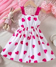 Summer Heart Print Girl's