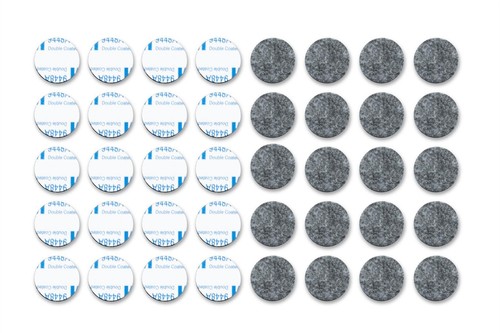 Felt pads self adhesive grey - pads,