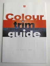 Citroen AX ZX Xantia XM Synergie Paint Body Colour Seat Trim Guide Brochure 1996