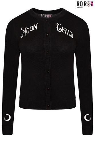 Moon child embroidered - child, knit