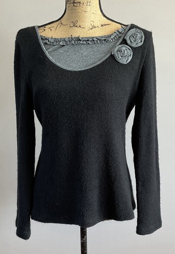 Latte black grey mohair - black,