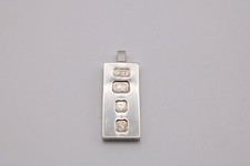 Silver ingot pendant