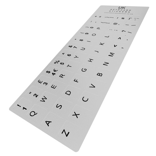 English keyboard stickers - uk,