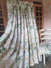 Stunning Colefax & Fowler 'Imogen' Floral Linen Interlined Curtains Pair 2