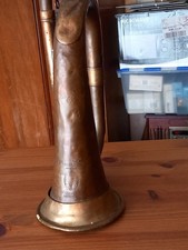 Vintage Military-Grade Copper and Brass Parade Bugle Instrument