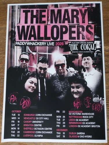 The mary wallopers live - live, music