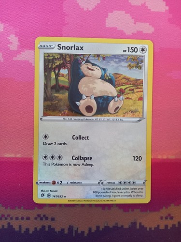 Pokemon card snorlax rebel - card,