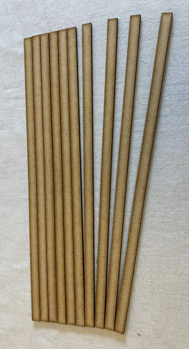 10x mdf strips 300mm 10mm - strips,