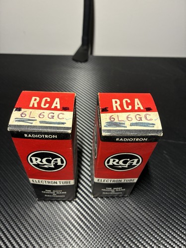 Two rca 6l6gc tubes with - 6l6gc,
