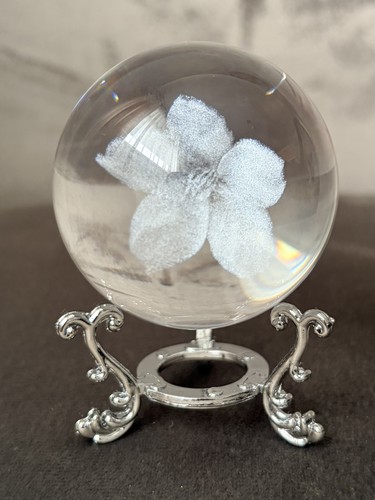 Solid cast acrylic sphere with - acrylic,