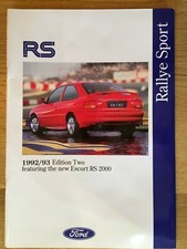 Ford RS sales brochure 1992/93