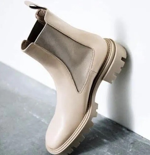 Zara boots oat - boots, nude