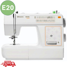 Sewing Machine Electric Portable Pedal Home Beginners 32 Stitches Husqvarna E20