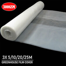 Heavy Duty Clear Polythene Sheet Roll Plastic Sheeting Garden Greenhouse Cover