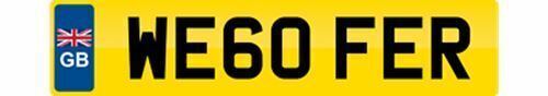 Private number plate we60 fer - number,
