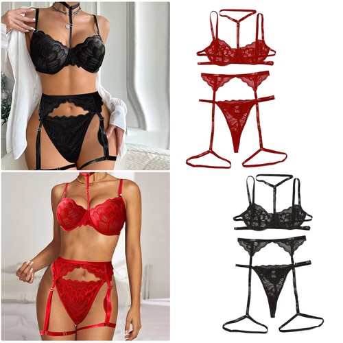 Lace sexy lingerie suspenders - sexy,