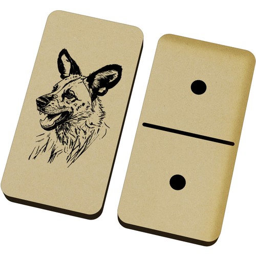 African wild dog domino - 'african,