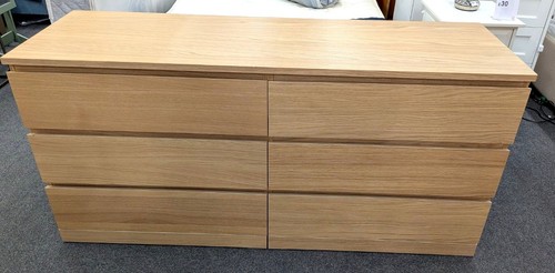 Oak veneer ikea malm chest - ikea,