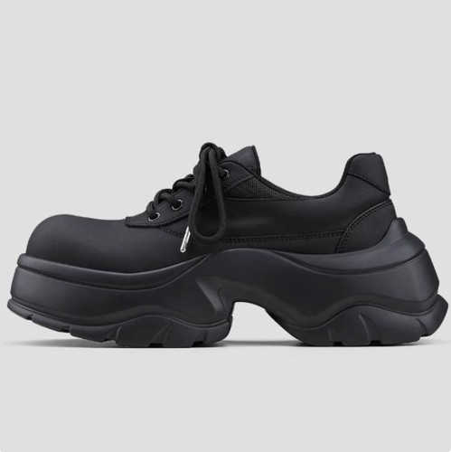 Black platform shoes - shoes, thick