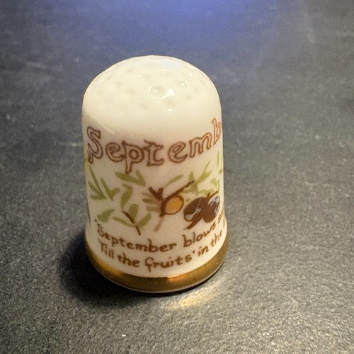 Caverswall bone china thimble - china,
