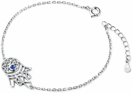 925 sterling silver hamsa hand - 925,