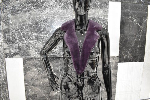 Purple mink fur - mink, collar
