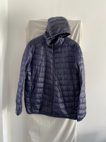 Uniqlo blue hooded - blue, lightweight