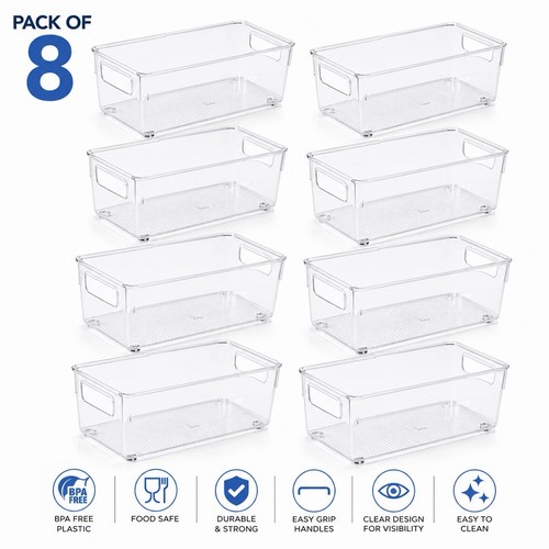 Kurtzy clear plastic - kurtzy, storage