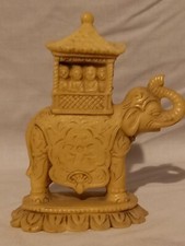 Cream Resin Bone Elephant With
