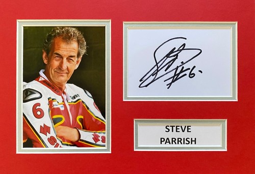 Steve parrish signed photo - steve, a4