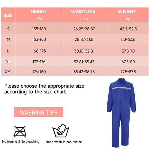 Mens boilersuit regular work - regular,