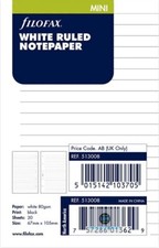 Filofax Mini size White Ruled