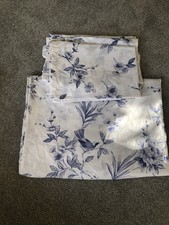 Dunelm Eve chinoiserie KING Size Duvet Cover Set - White And Blue Floral Birds