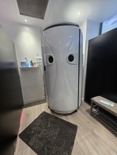 Alisun XXL Vertical standup Sunbed 48 Tube, 2m, White