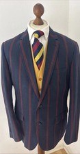 Boating Red & Blue Striped Blazer Jacket by Jasper Conran Mod Races Event 42R