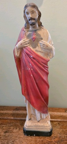 Vintage large chalk plaster - vintage,