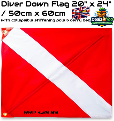 Diver down flag 20 - diver, 20"