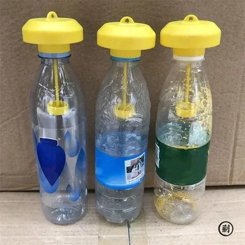 2pcs yellow fruit fly trap - yellow,