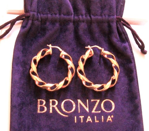 Bronzo italia open twist - bronzo, hoop