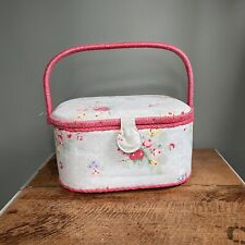 Vintage Cath Kidston Floral Sewing Box Basket