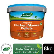 Westland Organic Chicken Manure Pellets 8kg Tub Keeps Your Plants Flourishing